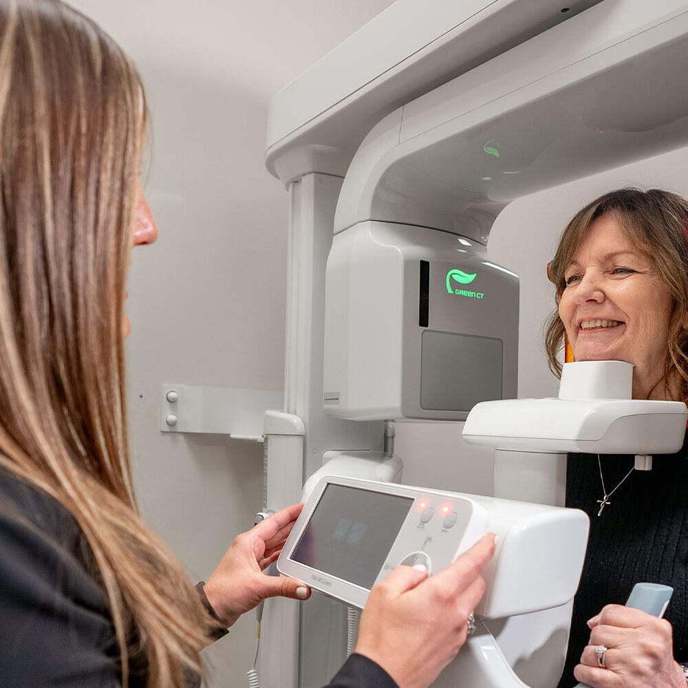 Patient taking CBCT